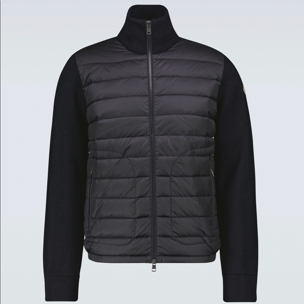 Monclar Tricot cardigan with down-filled front